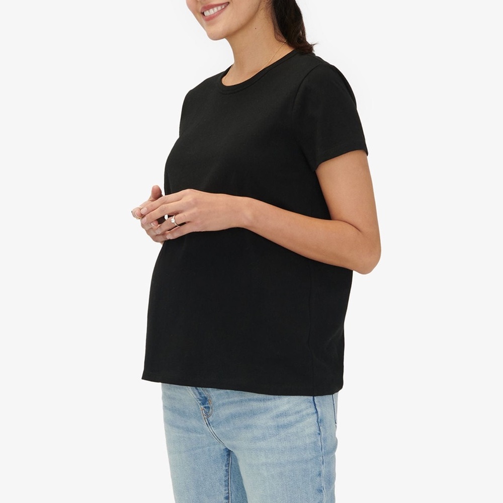 HATCH The Perfect Crew Neck Tee in Black
